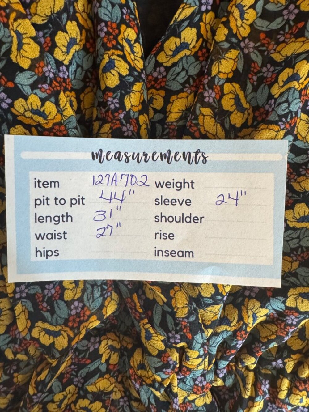 2/$30 ZARA S Floral Long-Sleeve Wrap Dress - Picture 15 of 16